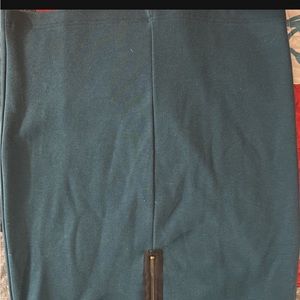 Teal midi skirt